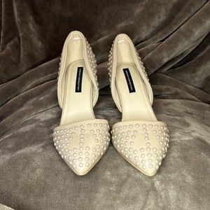 Size 9 French connection rivet taupe, stilettos